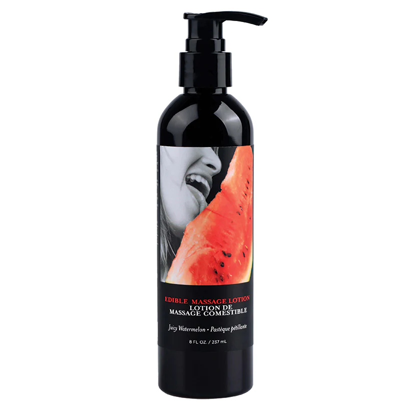 Earthly Body Edible Massage Lotion-Cherry 8oz - Image 3