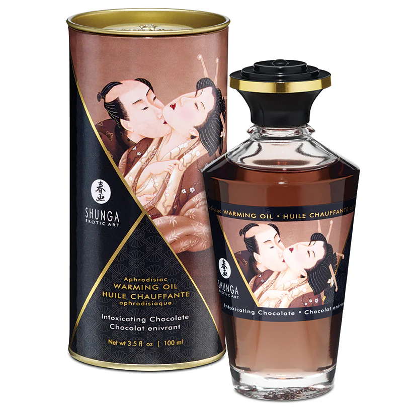 Shunga Aphrodisiac Warming Oil-Blazing Cherry 3.5oz - Image 4