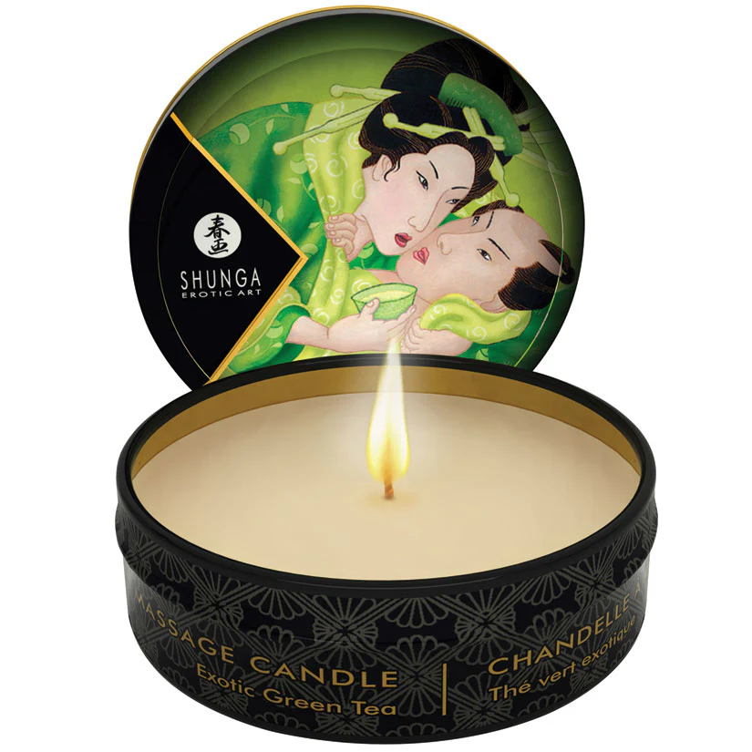 Shunga Mini Massage Candle-Rose Petals 1oz - Image 5