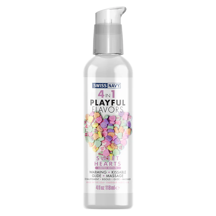 Swiss Navy 4 In 1 Playful Flavors-Sweet Hearts